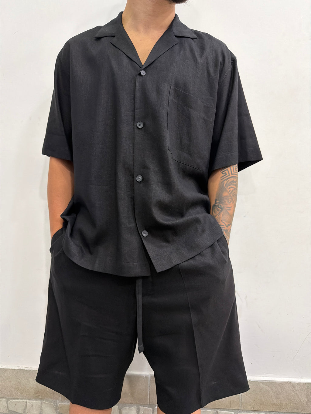 COORDINATO LINO IM BRIAN Camicia e bermuda