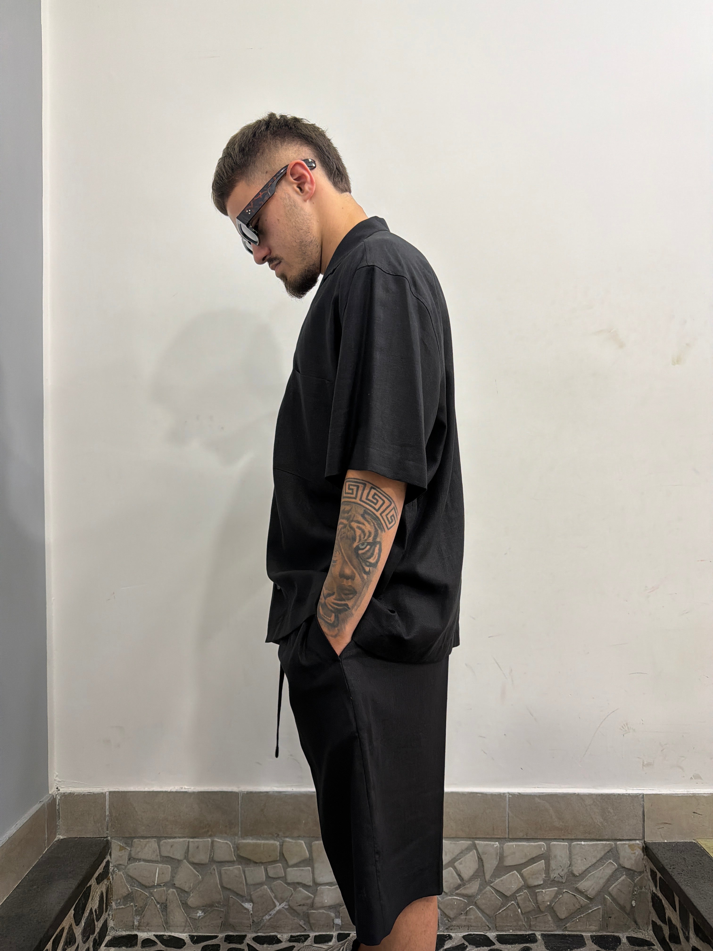 COORDINATO LINO IM BRIAN Camicia e bermuda