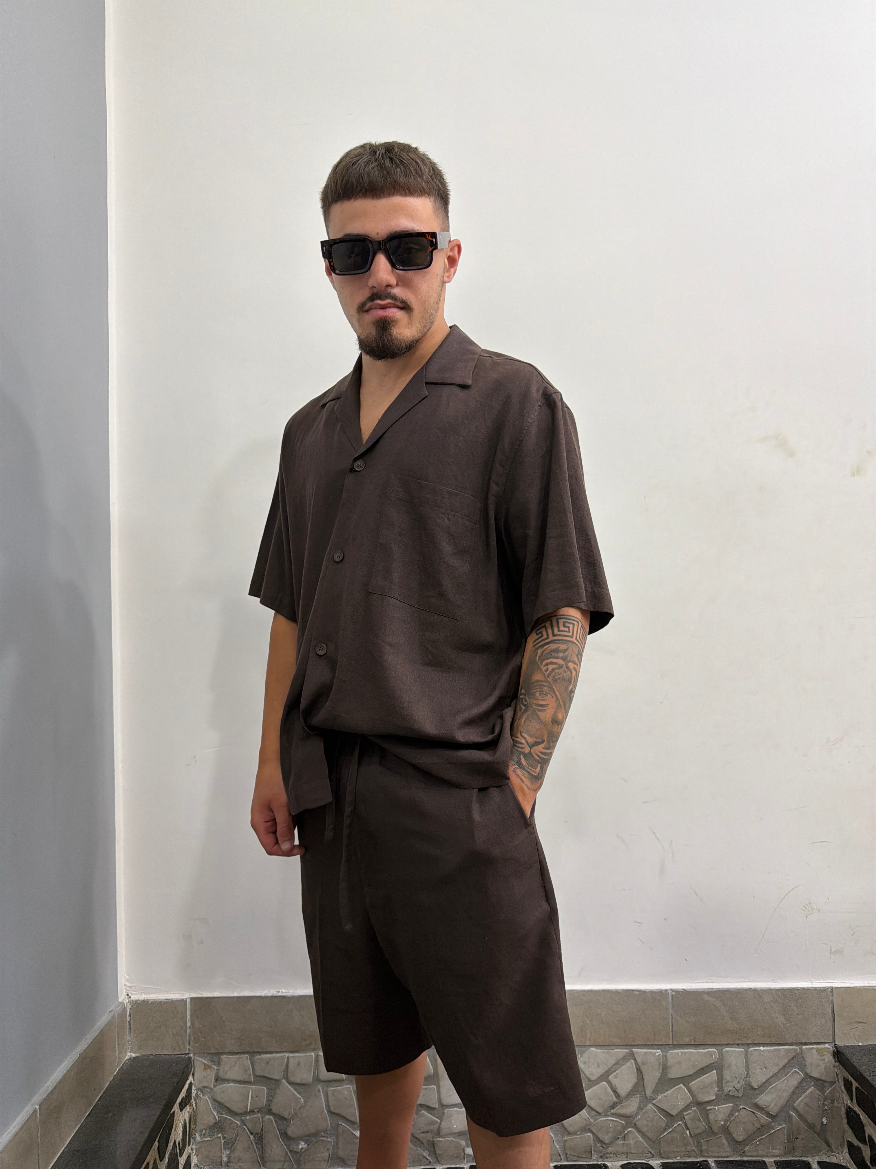 COORDINATO LINO IM BRIAN Camicia e bermuda