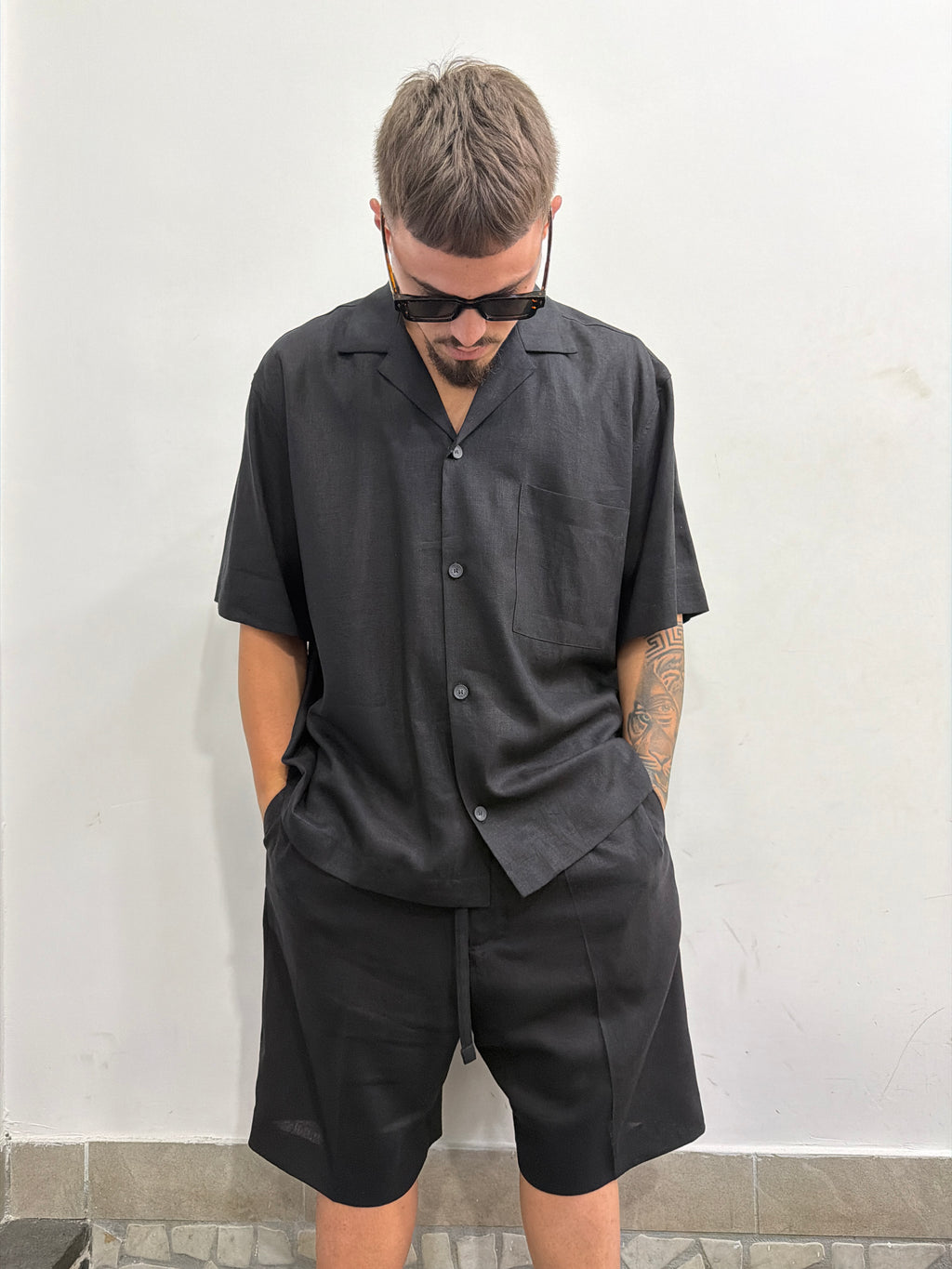 COORDINATO LINO IM BRIAN Camicia e bermuda