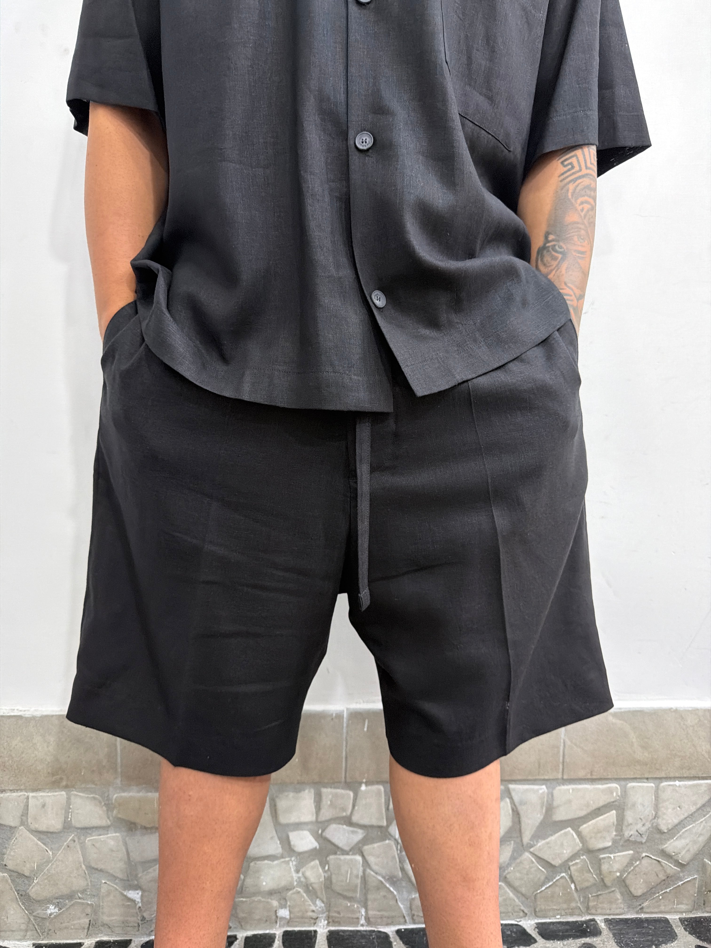 COORDINATO LINO IM BRIAN Camicia e bermuda