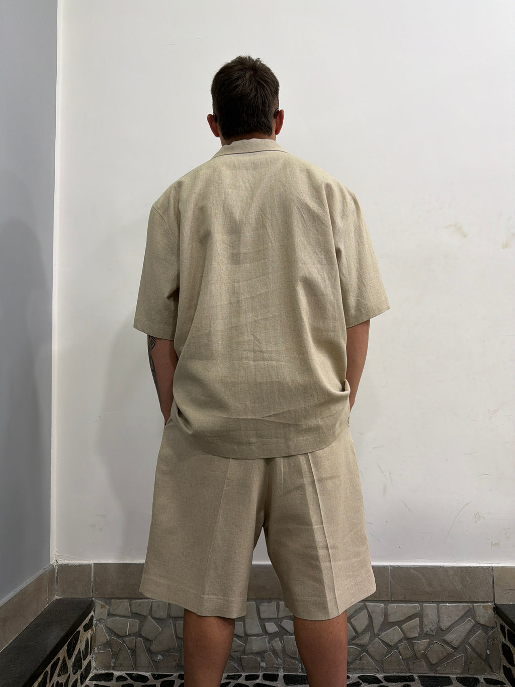 COORDINATO LINO IM BRIAN Camicia e bermuda