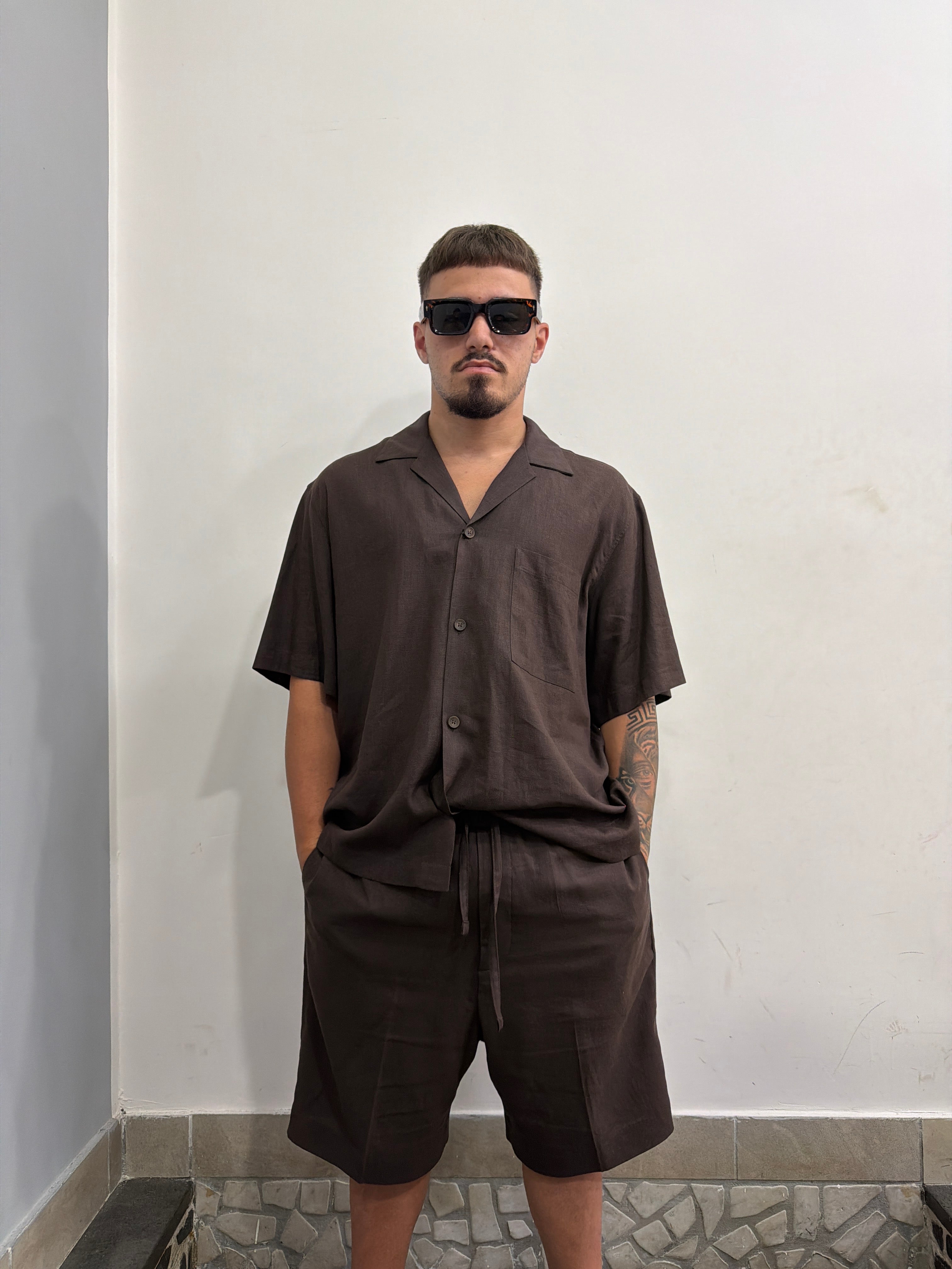 COORDINATO LINO IM BRIAN Camicia e bermuda