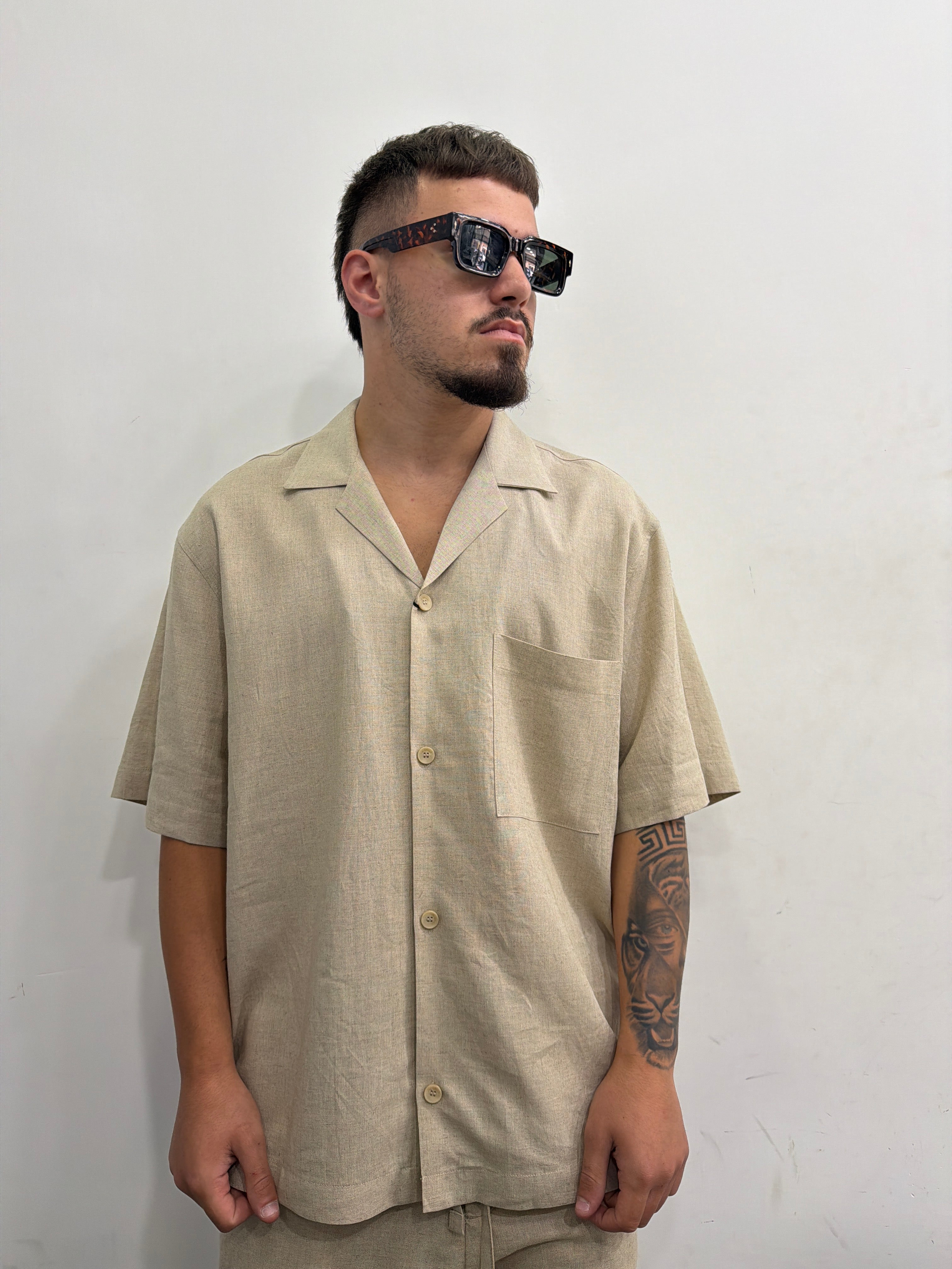 COORDINATO LINO IM BRIAN Camicia e bermuda