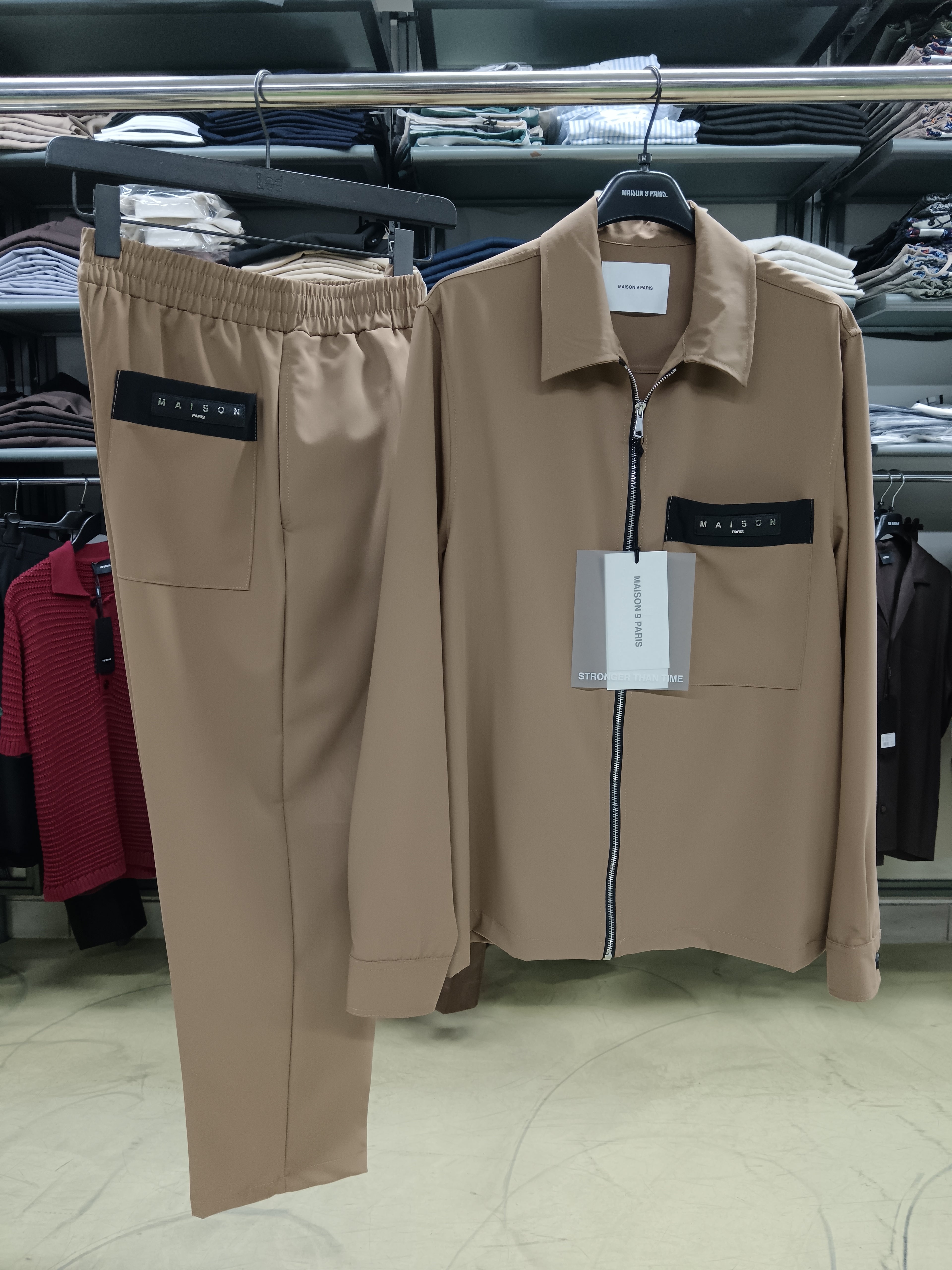 Coordinato MAISON PARIS camicia e pantalone beige