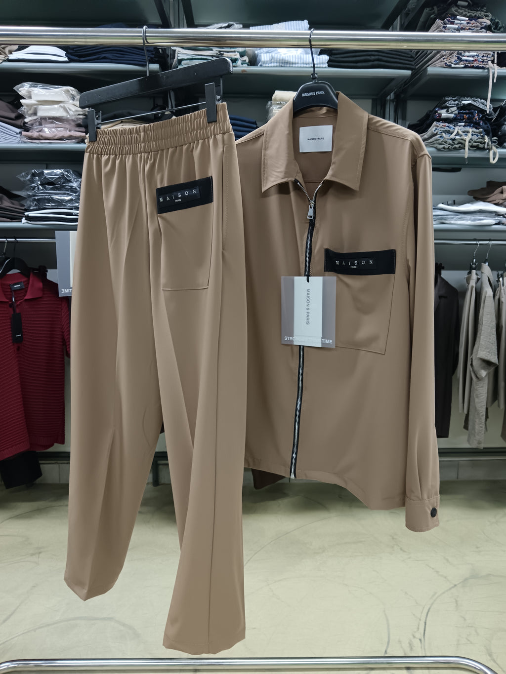 Coordinato MAISON PARIS camicia e pantalone beige