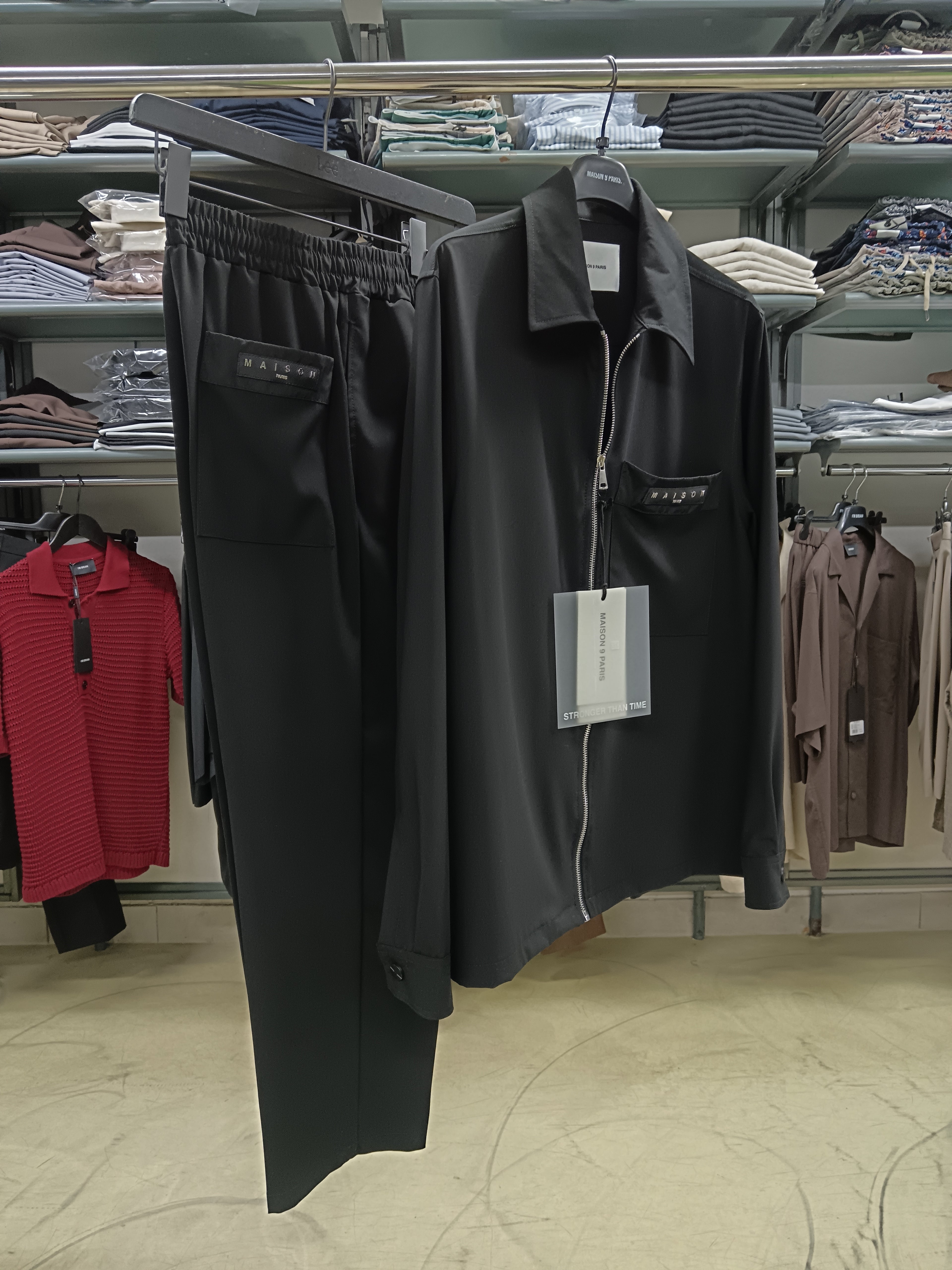 Coordinato MAISON PARIS camicia e pantalone nero