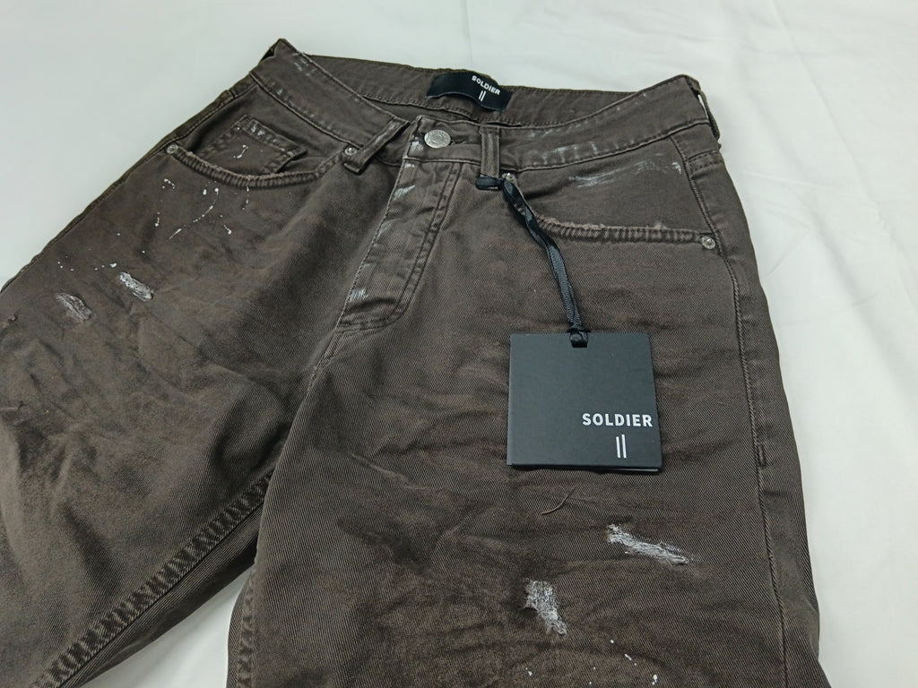 Bermuda jeans SOLDIER moro