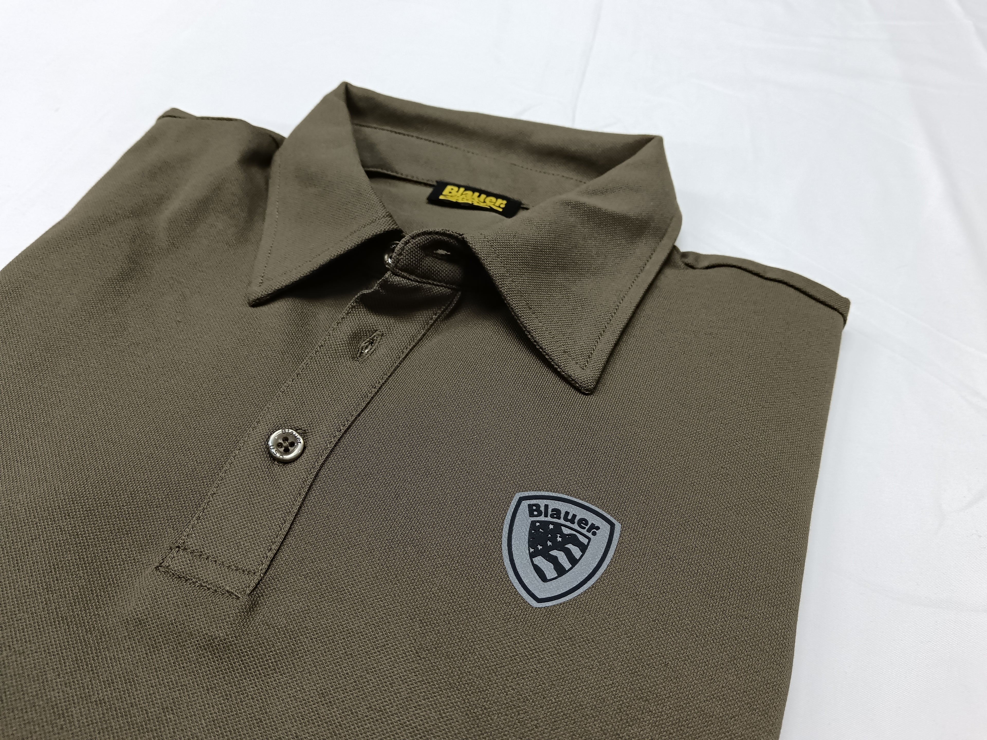 Polo BLAUER logo cangiante