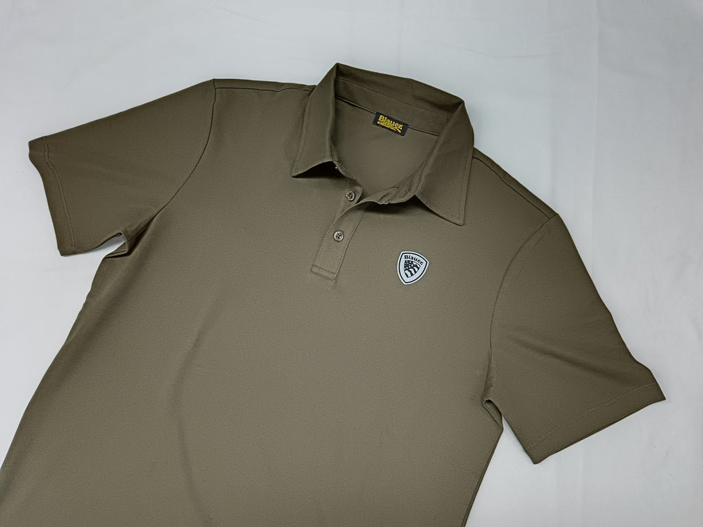 Polo BLAUER logo cangiante