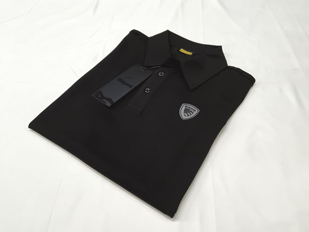 Polo BLAUER logo cangiante