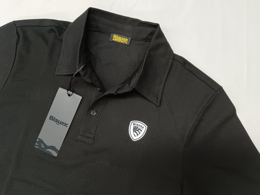 Polo BLAUER logo cangiante